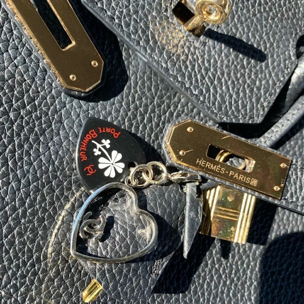 Vintage Chanel bag charm
